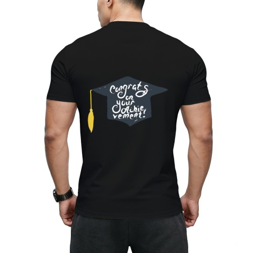 Men’s single-sided printed T-shirt (GSM180g) – DTF process designed example