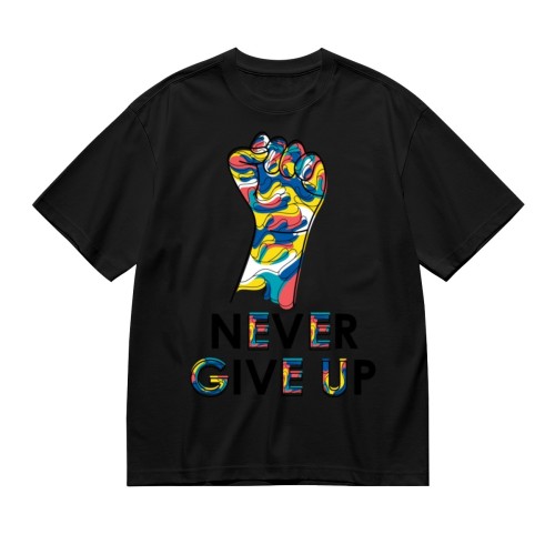 Men’s single-sided printed T-shirt (GSM180g) – DTF process designed example