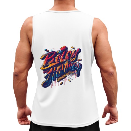 Men’s vest – back designed example