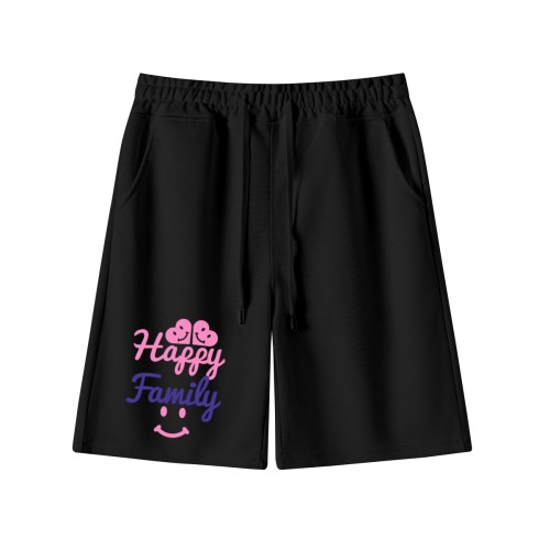 Men’s short pants – left leg finished example