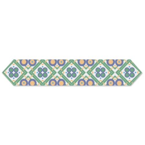 Single-layer table flag 70x13inch (triangular long shape) designed example