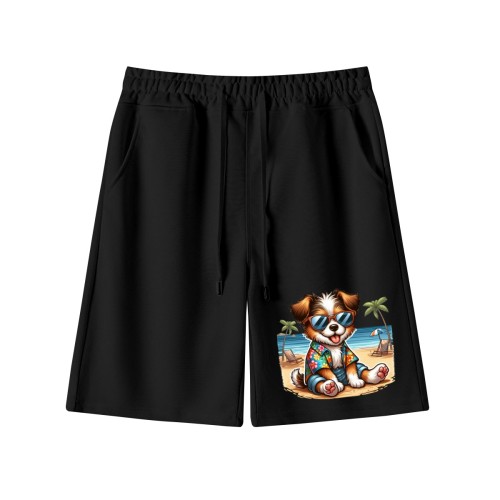 Men’s short pants – right leg designed example