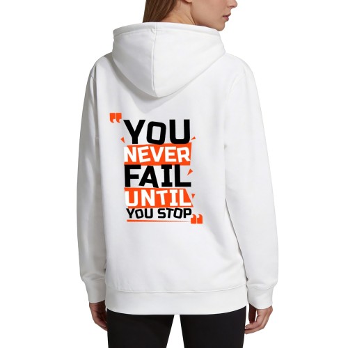 320g Women’s Hooded Sweatshirt – Back Side designed example