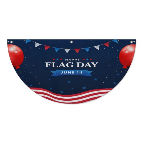 Oval flag designed example