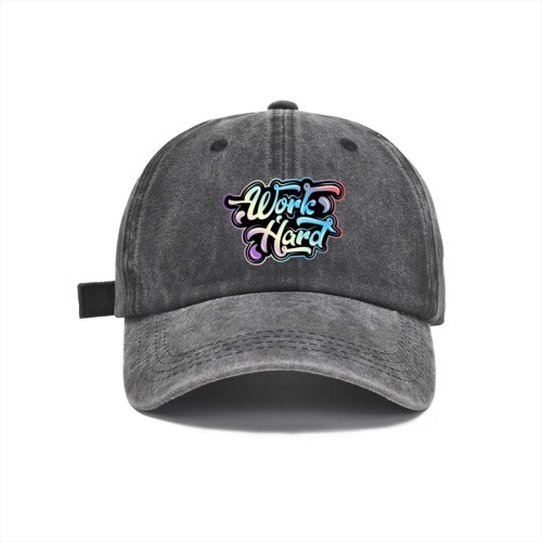 Washed baseball cap designed example