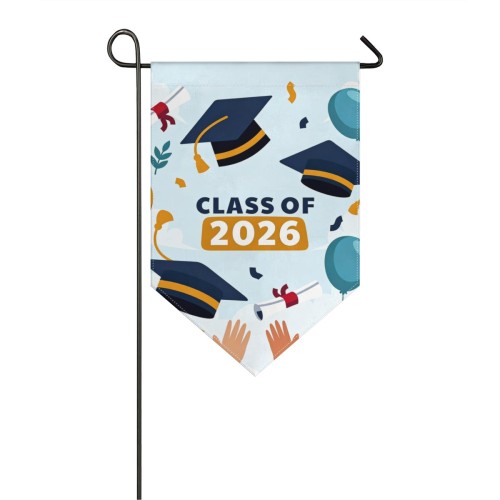 Triangular Garden Flag 12×18.5inch designed example