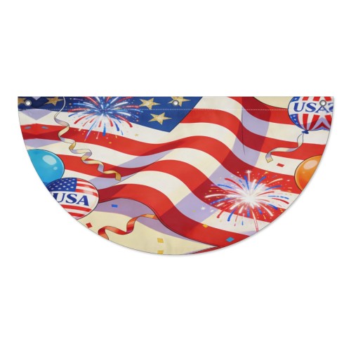 Oval flag designed example