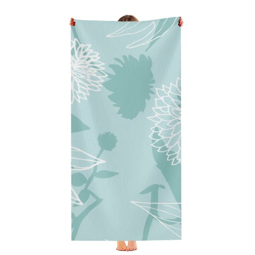 Multi-sized beach towels designed example