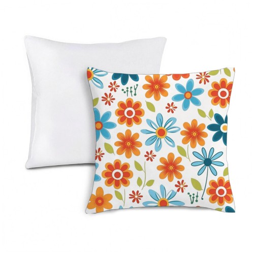 Velvet Throw Pillow Set – Square Cushion Cover with Pillow Insert Included designed example