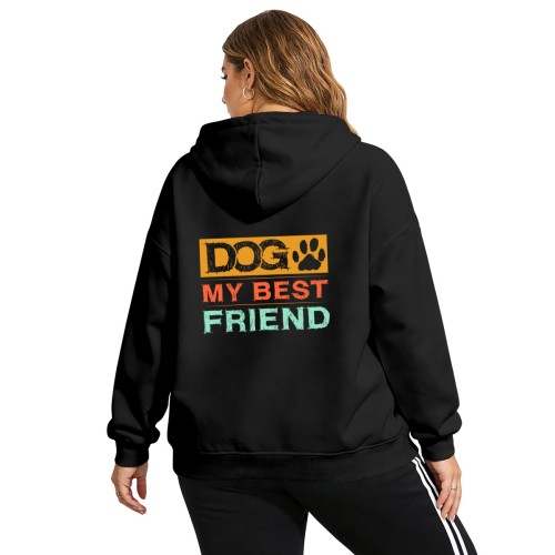 Women’s hoodie (single-side Print)|300GSM designed example