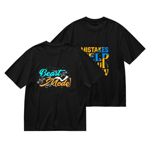 Men’s double-sided printed T-shirt (GSM180g) – DTF proces designed example