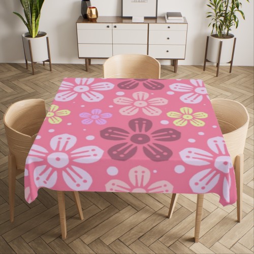 Square tablecloth designed example