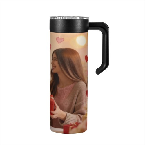 Stainless steel handle cup (20oz/600ml) designed example