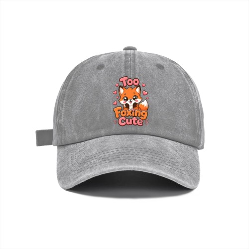 Washed baseball cap designed example