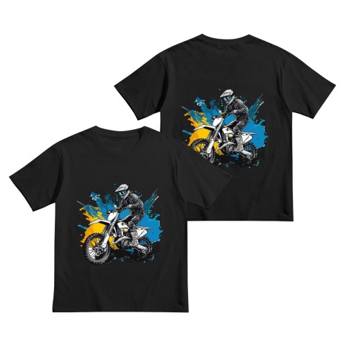 Children’s Pure Cotton Short Sleeve – Double Face (USA) finished example