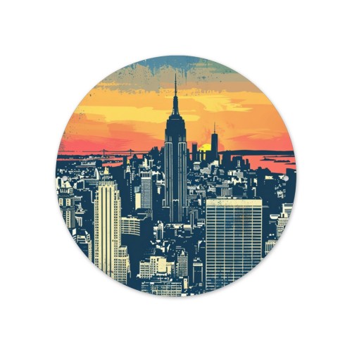 Circular indicating aluminum plate designed example