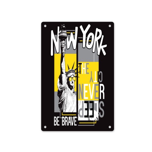 8x12in aluminum plate designed example