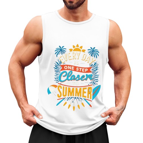 Men’s vest – front designed example