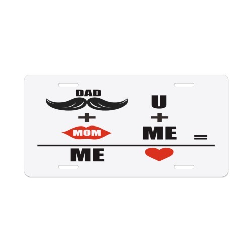 License plate cover designed example