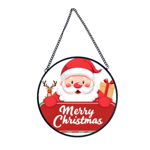 Painted glass ornament – The surface is on the front side designed example