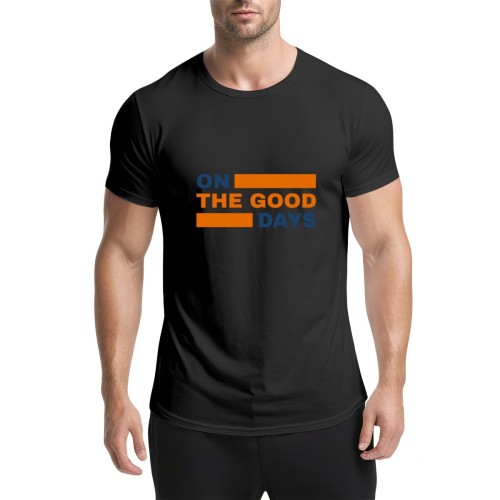 Men’s single-sided printed T-shirt (GSM200g) – DTF process designed example