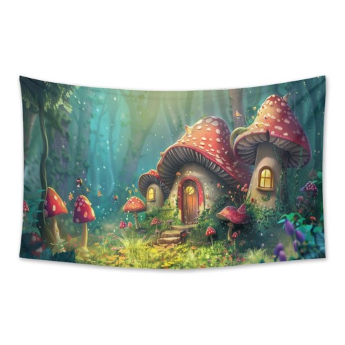 70x118in polyester tapestry designed example