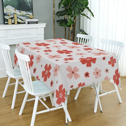 Long tablecloth with square trim (54x72inch) designed example