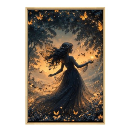 Suspended frame Decorative Painting 2:3 (Vertical version) designed example