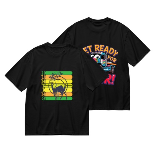 Men’s double-sided printed T-shirt (GSM200g) – DTF process designed example