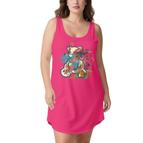 Ladies’ polyester nightgown designed example