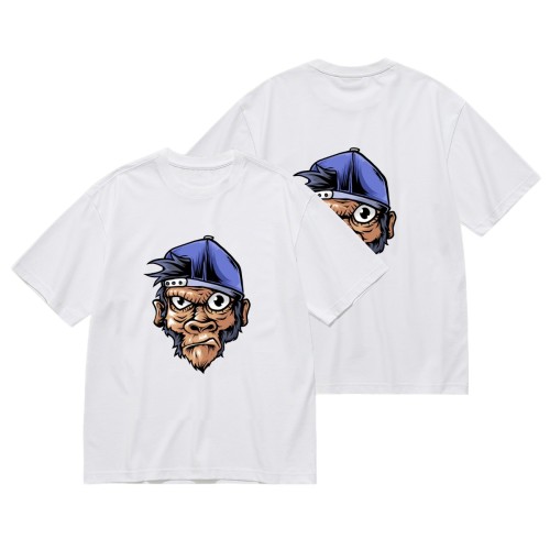 European size Men’s printed T-shirt (GSM180g) -DTF designed example