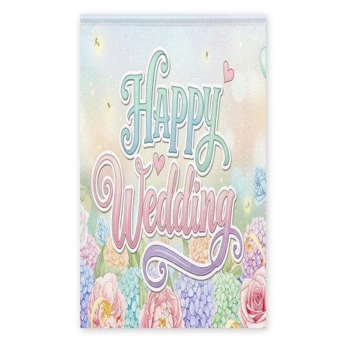 Wedding banner, 90x152cm designed example