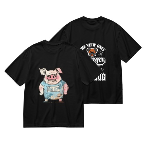 Men’s Double-sided printed T-shirt (GSM180g) – DTF process designed example