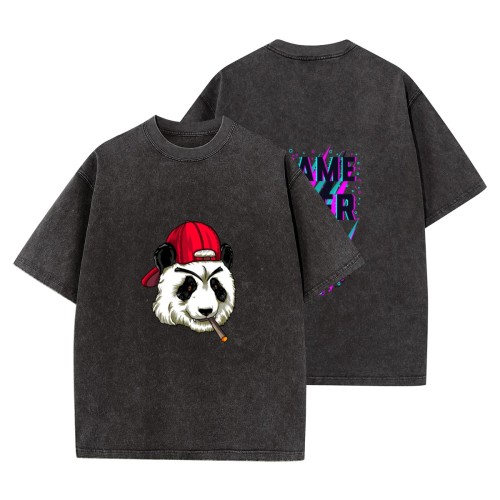 Men’s Washed T-Shirt – Double Sided designed example