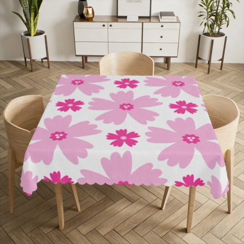 Square tablecloth designed example