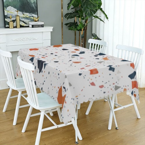 Square decorative long tablecloth 60x90inch designed example