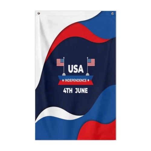Vertical single-layer flag -5x8ft designed example