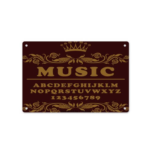 8x12in aluminum plate (horizontal) designed example