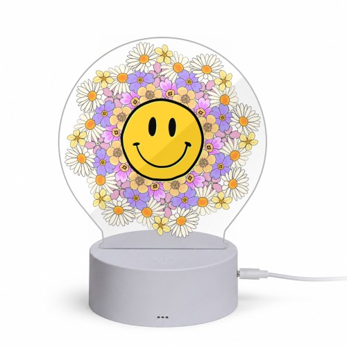 Acrylic lamp (round shape) finished example