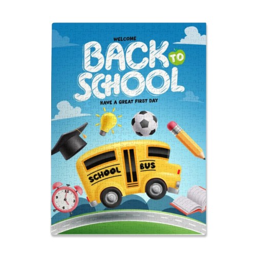 500 pieces jigsaw puzzle – vertical box design finished example