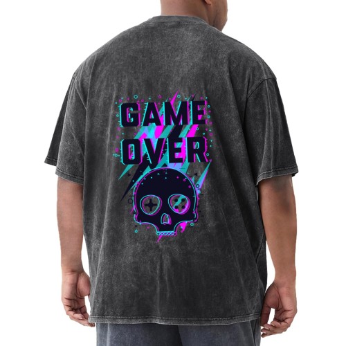 Men’s Washed T-Shirt – Back Side designed example