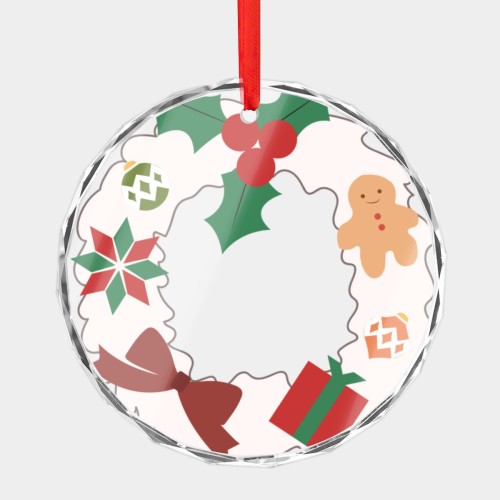 Crystal glass round pendant designed example
