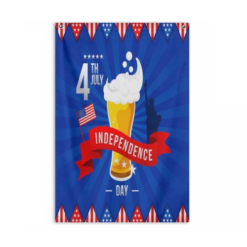 Vertical single-layer flag -4x6ft designed example