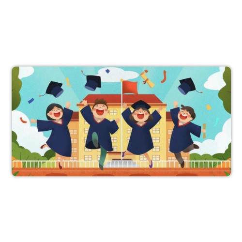 Flat-edge mouse pad 40x80cm designed example