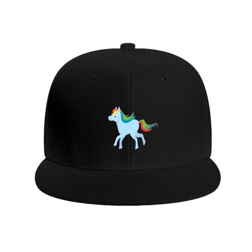Flat-brimmed sunshade hat designed example