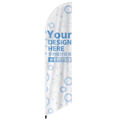 Beach flag knife flag blank product preview