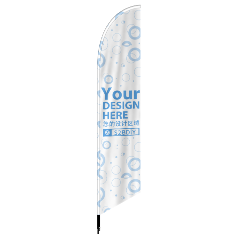 Single Beach Flag Knife Flag (2.3x11ft) blank product preview