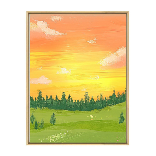 Floating frame decorative painting 3:4 (vertical version) designed example