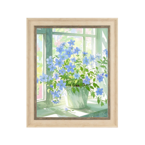 Cassetta Frame Decorative Painting 4:5 (vertical version) designed example