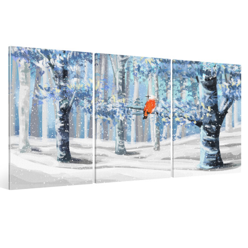 Framed triptych (American straight Hair) designed example